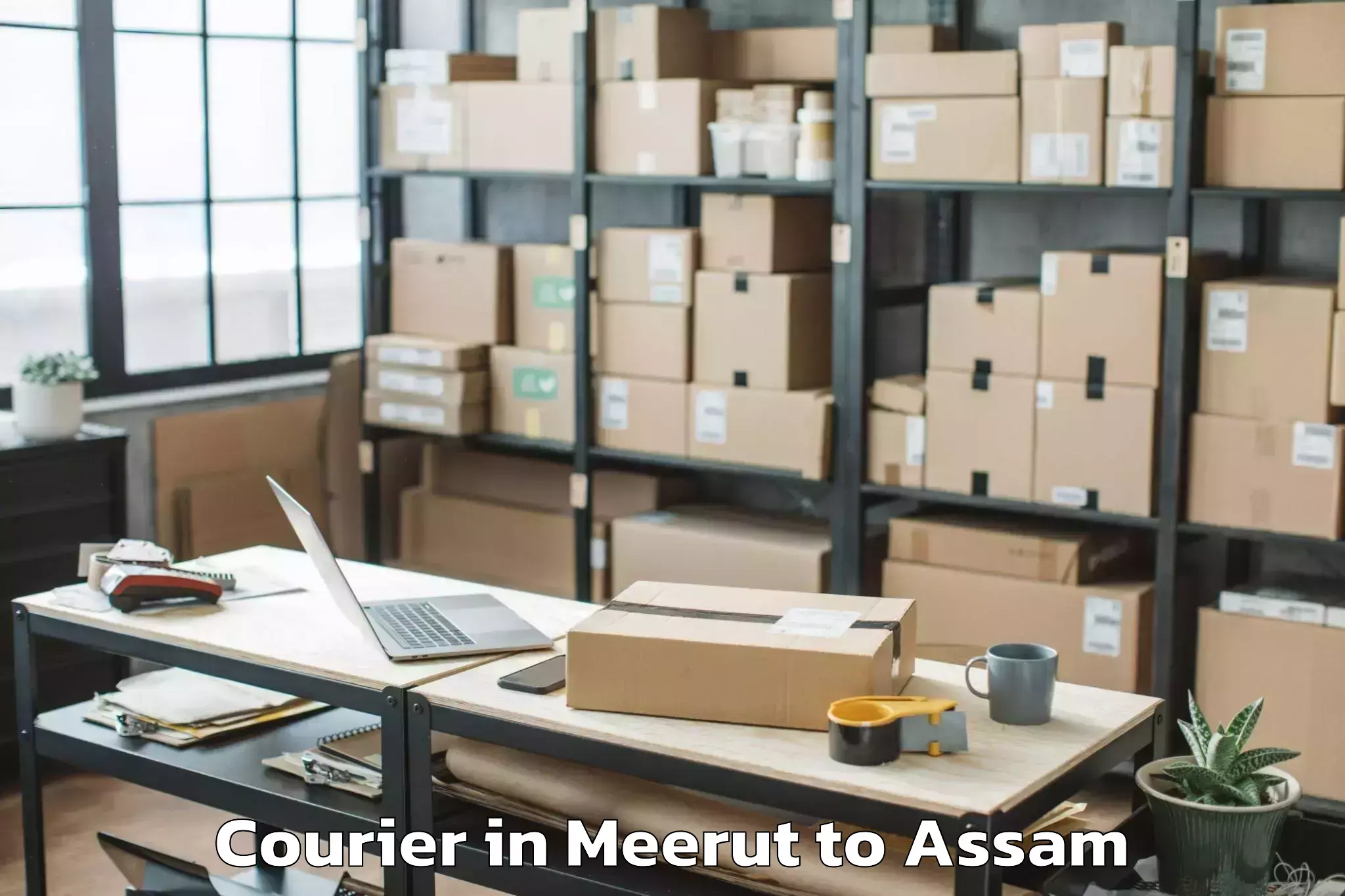 Book Your Meerut to Barama Courier Today